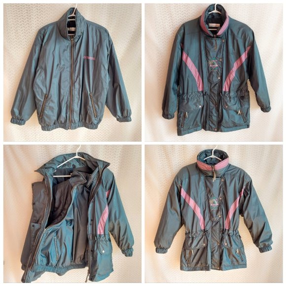 Vintage 3 in 1 Hiverna metallic green coat - Picture 11 of 11